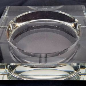 Ashtray Cristal Glass Square 15cm x 15cm  3cm