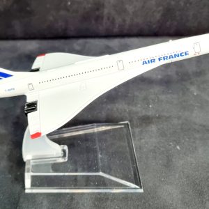 Model Plane Concorde Air France 16cm Long